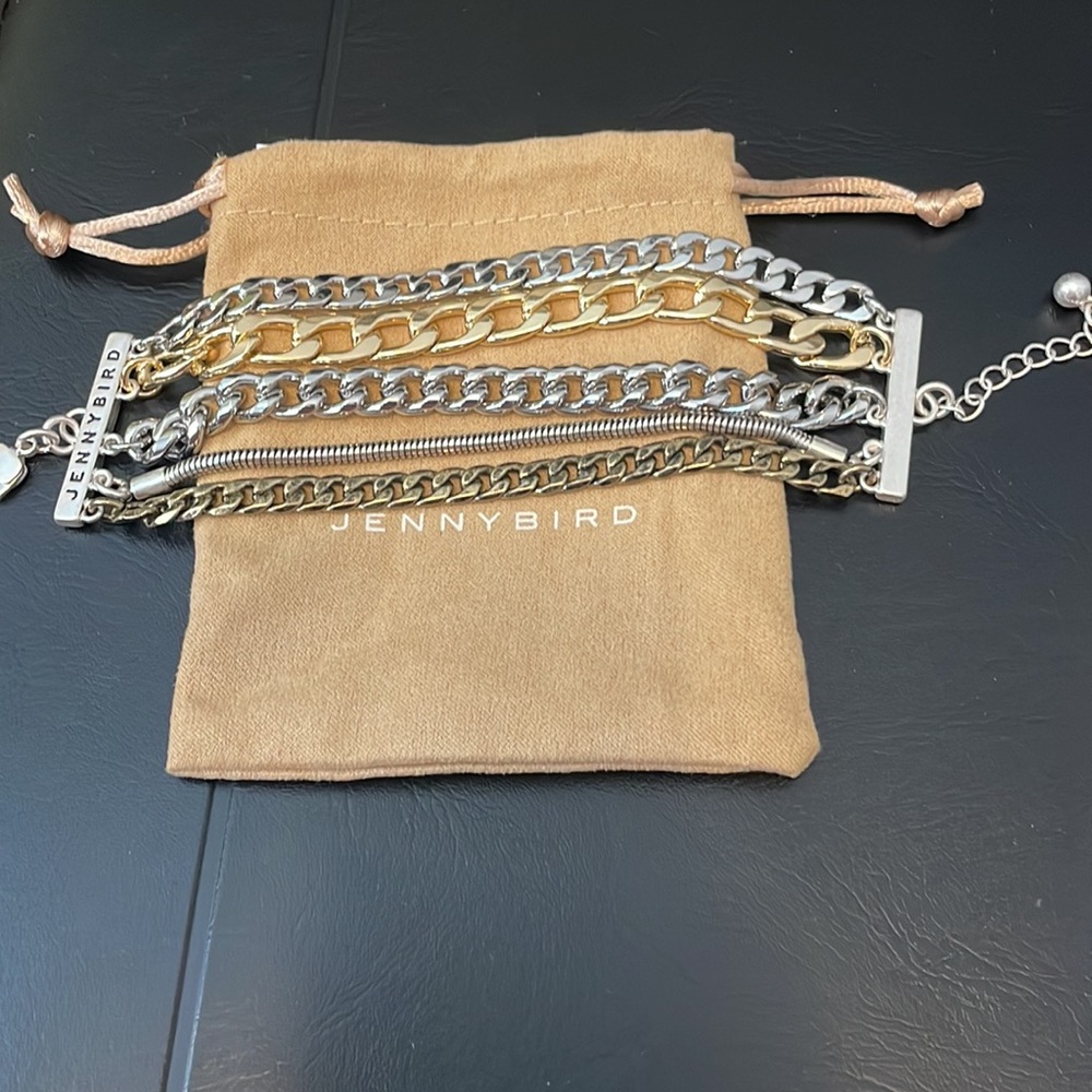 NWT Jenny Bird multi chain bracelet